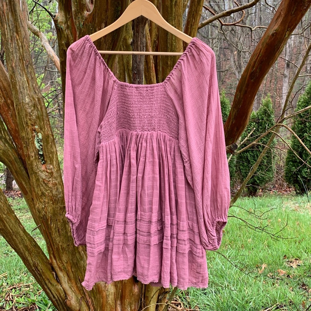 Free People Ari Mini Dress in Dusty Pink - Picture 10 of 11